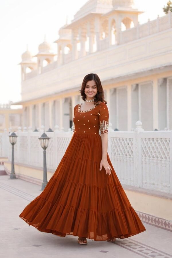 Ethnic Gown - Olivia Fashion