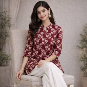 zamkudi floral rayon co ord set 1