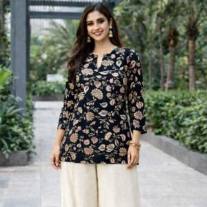 zamkudi floral rayon co ord set – 7