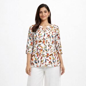 zamkudi floral rayon co ord set – 11