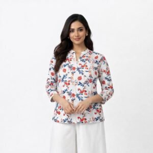 zamkudi floral rayon co ord set – 12