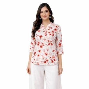 zamkudi floral rayon co ord set – 13