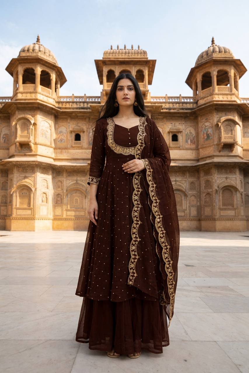 vichitra silk cape style lehenga set – 2 vichitra silk cape style lehenga set – 2