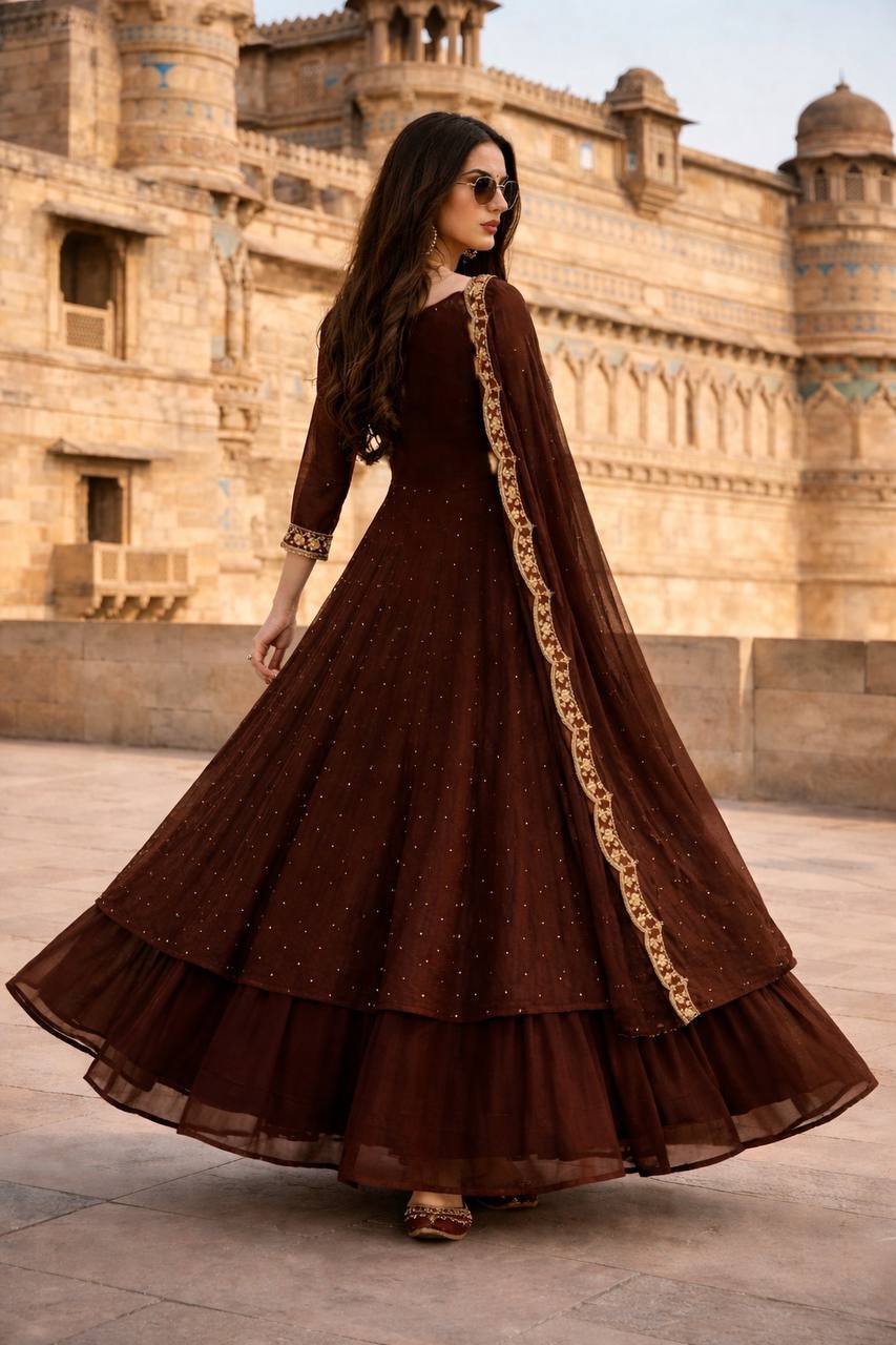 vichitra silk cape style lehenga set – 2 vichitra silk cape style lehenga set – 2