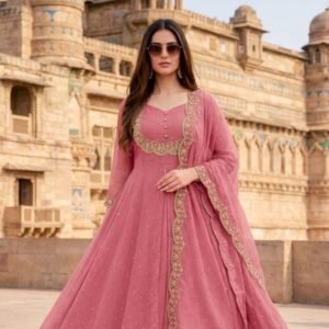 vichitra silk cape style lehenga set – 3