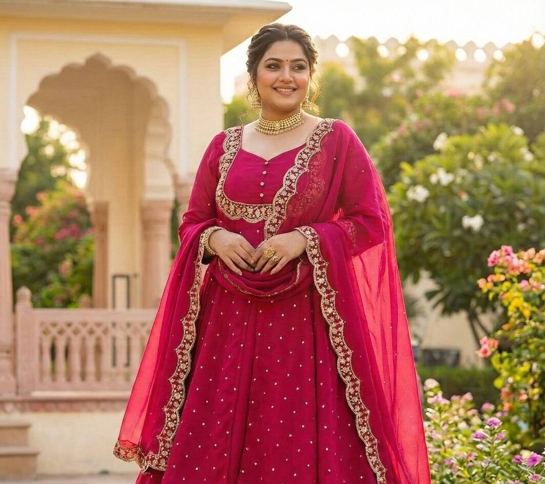 vichitra silk cape style lehenga set vichitra silk cape style lehenga set