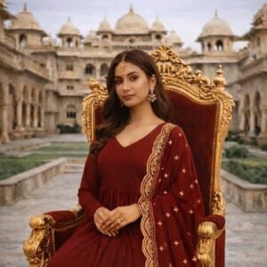 dhanvi gown with dupatta collection – 3