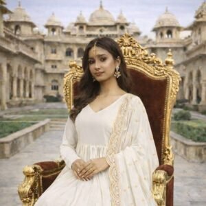 dhanvi gown with dupatta collection – 5