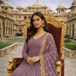 dhanvi gown with dupatta collection – 7