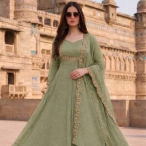 Rajveer Variyali Sage Green Set