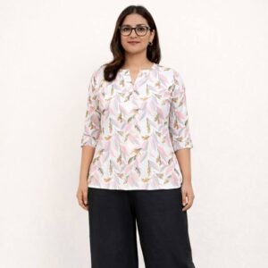 the zamkudi 2 co ord set – pink grey paan & black palazzo